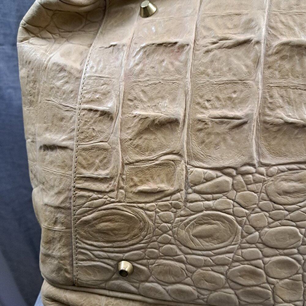 Tangaroa Venezia VINTAGE Italian Leather Crocodile Duffel Travel Bag - Picture 8 of 16
